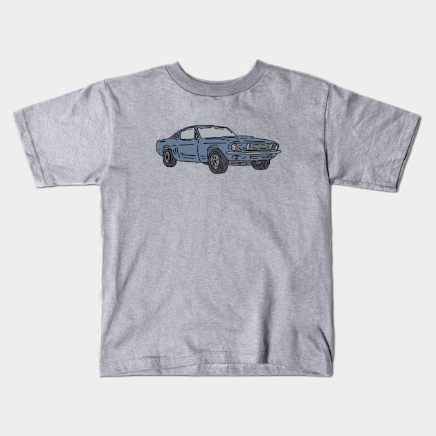 super vintage old car Kids T-Shirt by fokaction